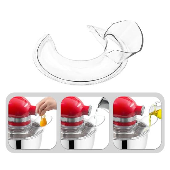 Щиток для заливки Yousheng для KitchenAid, предотвращающий разбрызгивание, насадка для заливки, защита от брызг для чаш для смешивания объемом 4,5–5 кварты