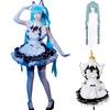 Elf Forest Pribery Cosplay Costume + Wig, Goddess of Victory: NIKKE Maid Outfit with Ears and Tail, for Photo Shoots, Cosplay Costume, CosplayL
