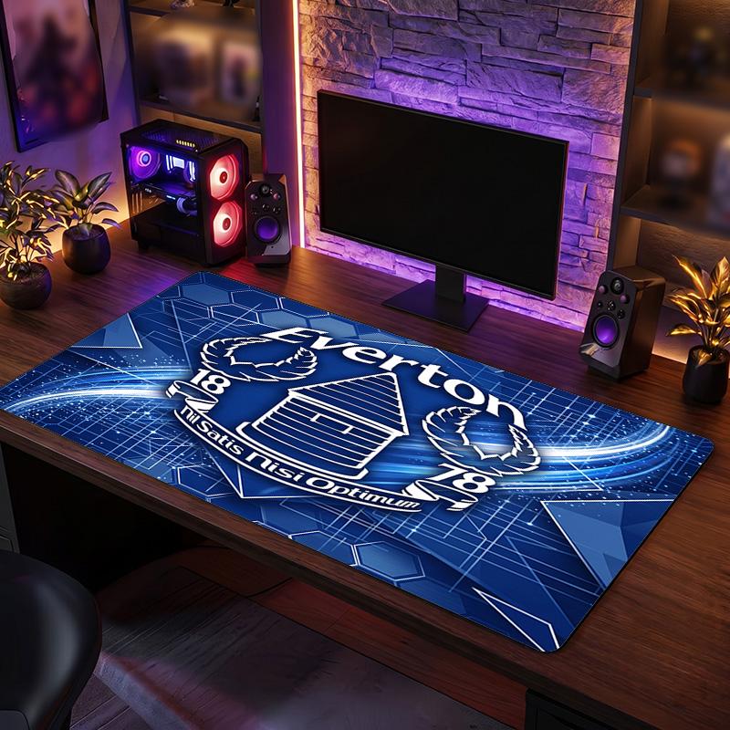 Игровой коврик для мыши Everton Football Print, большой, противоскользящий, расширенный, для офиса, дома