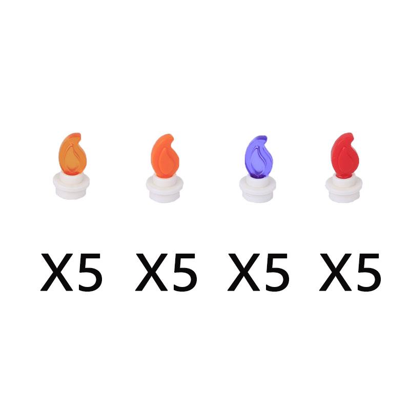 MOC Строительные блоки Костер Пламя Средневековая Бутылка вина Набор аксессуаров Модель подсвечника Мини-кирпич Совместимая игрушка Подарок Сделай сам X019