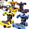 35 Kinds Styles One-key Deformation Car Toys Automatic Transform Robot Plastic Sports Police Car Model Car Diecasts Toy