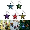 Iron Hanging Candle Holders Art Design Star Shape for Home Decors Sturdy Metal Texture Ideal for Living Room Study