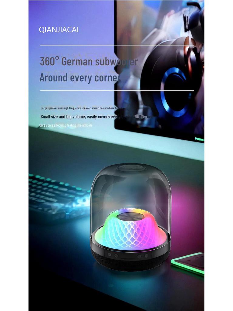 Беспроводная Bluetooth-колонка Liuli 4-го поколения с функцией Intelligent Voice, сабвуфер Harman Kardon, серия TWS, прозрачный звук