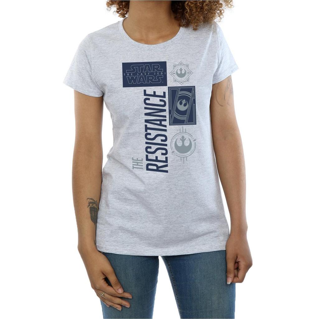 Star Wars Womens/Ladies The Last Jedi The Resistance Cotton T-Shirt