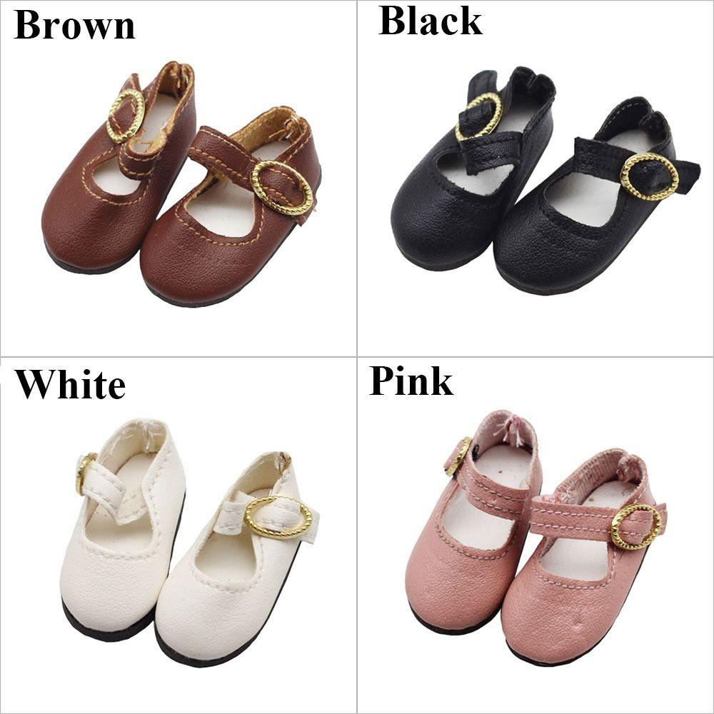 Wearing 15cm Cotton Doll Leather Shoes Play House Accessories Differents Color 1/6 Doll Boots