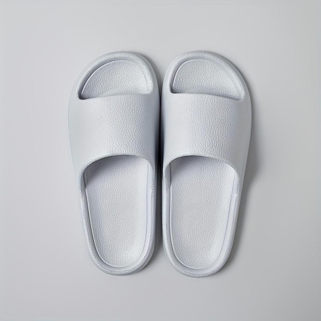 Женские нескользящие тапочки из ЭВА с толстой подошвой, мужской повседневный комплект тапочек, пляжные тапочки для ванной, однотонные домашние и уличные тапочки