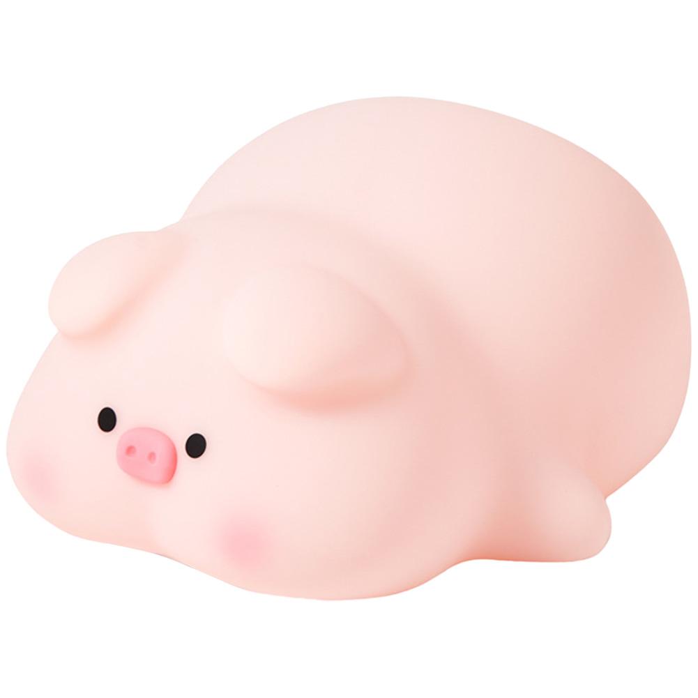 Ночной светильник Piggy, силиконовая лампа Piggy, 3 уровня яркости, мягкий ночной свет, синхронизация, зарядка через USB Type-C для детей