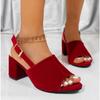 Женские замшевые босоножки на толстом каблуке, летний новый стиль, круглый носок, неглубокий вырез, линия, противоскользящие, износостойкие туфли-лодочки на высоком каблуке