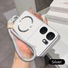 Для Vivo IQO Neo9 5G Для Magsafe Чехол с беспроводной зарядкой Для Vivo IQO Neo9 5G С ремешком Чехол из ПУ овечьей кожи