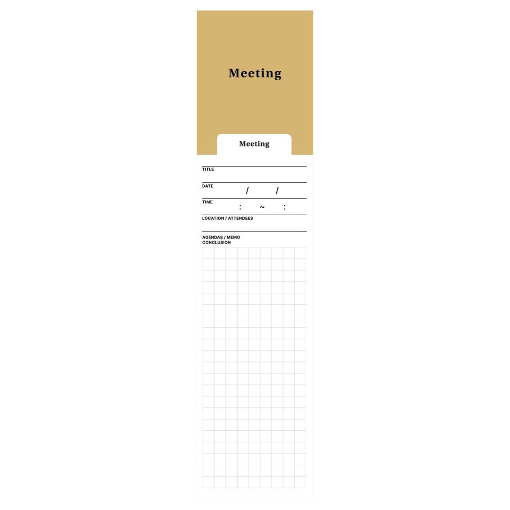 Japanese Minimalist Bookmark and Notepad for Reading Records