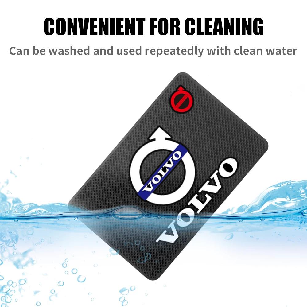 Силиконовый противоскользящий коврик для приборной панели автомобиля, липкая подкладка с логотипом Rdesign для Volvo S80L XC60 XC90 S40 S60 S80 V40 V50 V60 V70