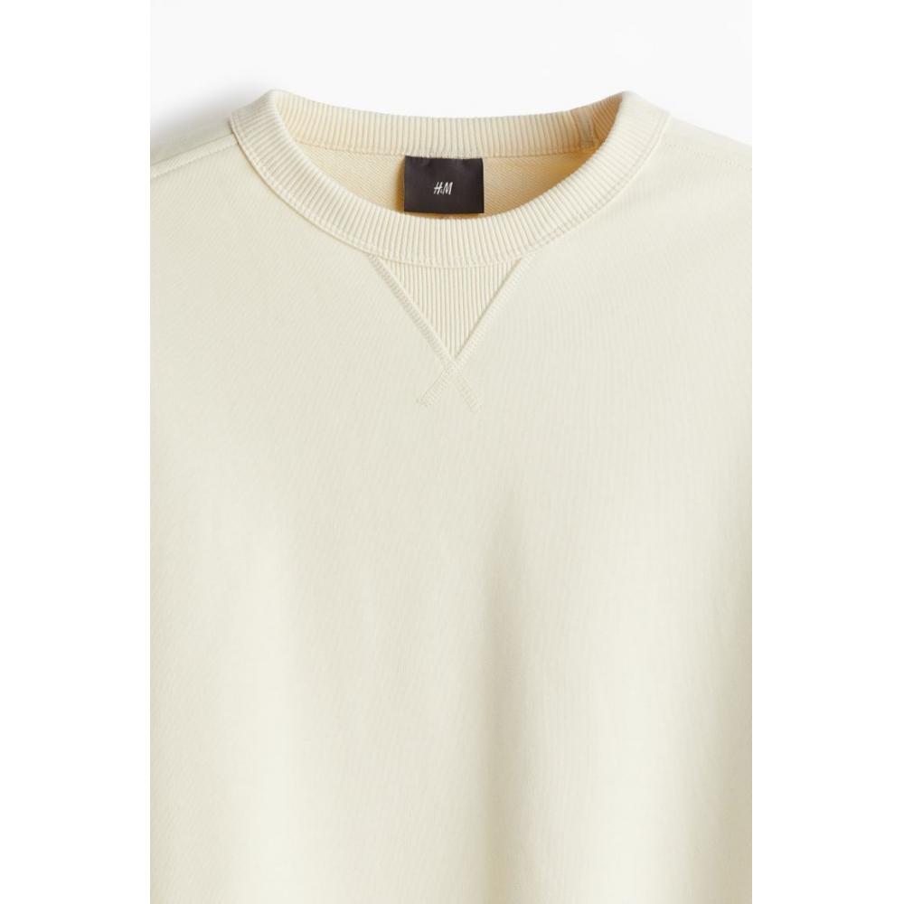 Толстовка свободного кроя HM Light Fit, бежевая