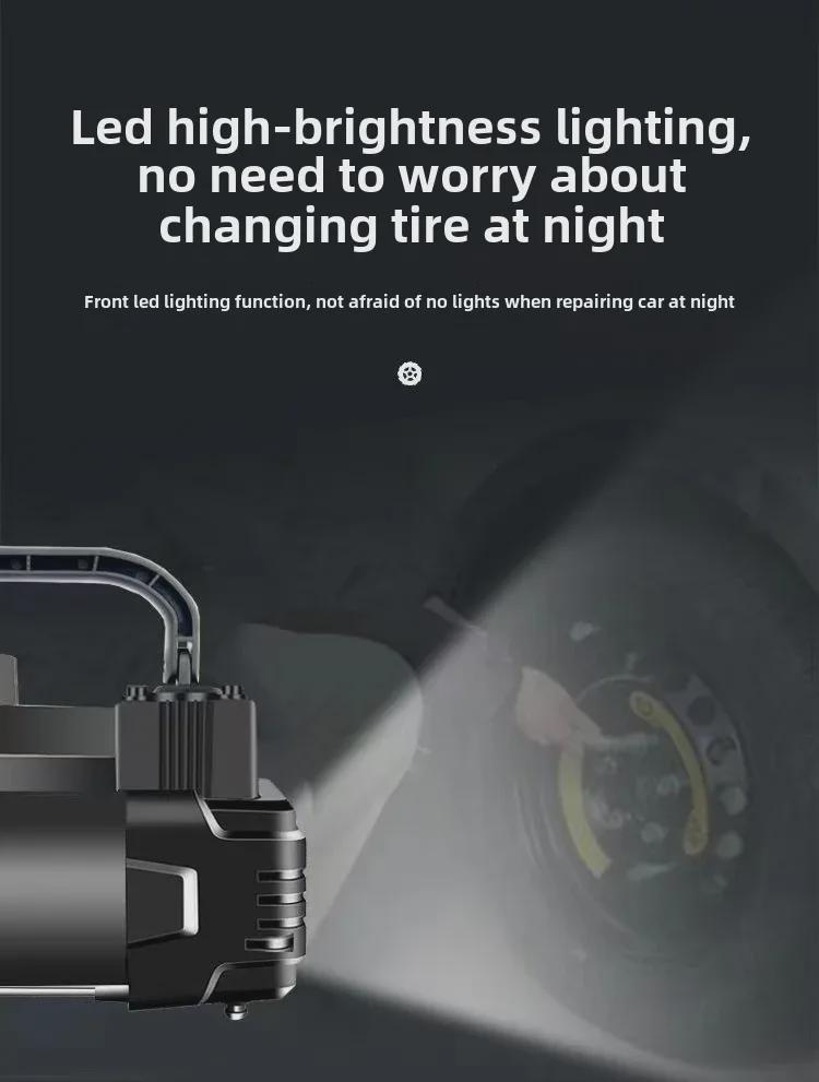 Цифровой дисплей портативный мини умный электрический автомобильный насос для шин с подсветкой