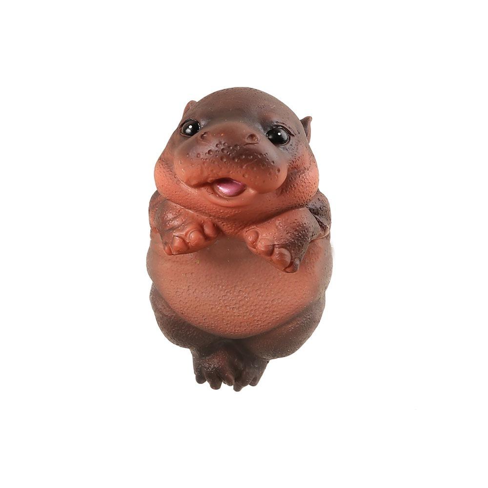 Cute Hippopotamus Hanging Flower Pot Cartoon Otter Bonsai Ornaments Micro-landscape Accessories