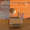 Multi-band Vintage Radio, Portable FM AM SW Radio, Wireless Music Streaming & TF Card Play, Retro Styling for Home/Garden