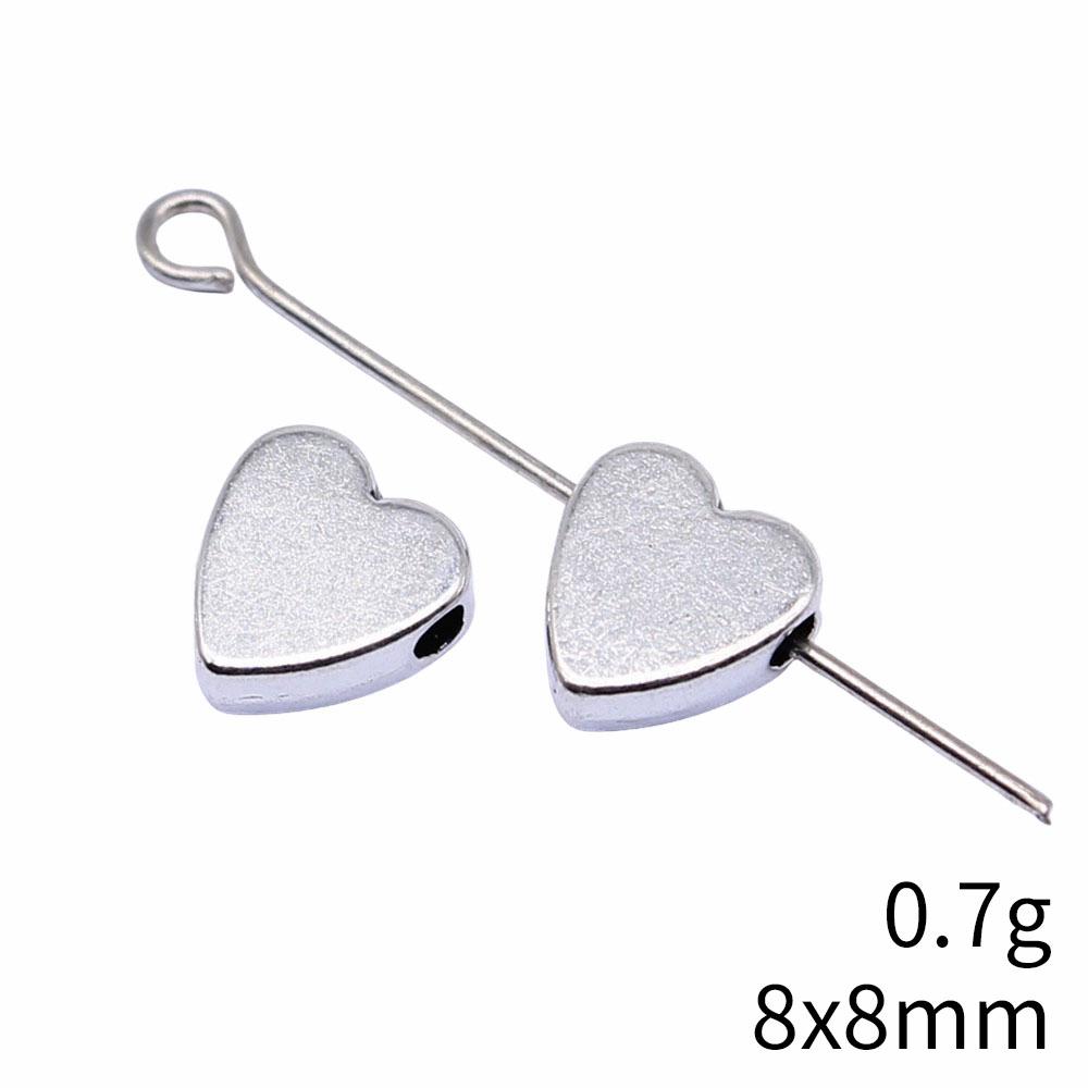 Сердце Свободные Бусины Для Валентиновского Браслета Ожерелья DIY Винтажные Материалы Для Изготовления Украшений Для Шармов