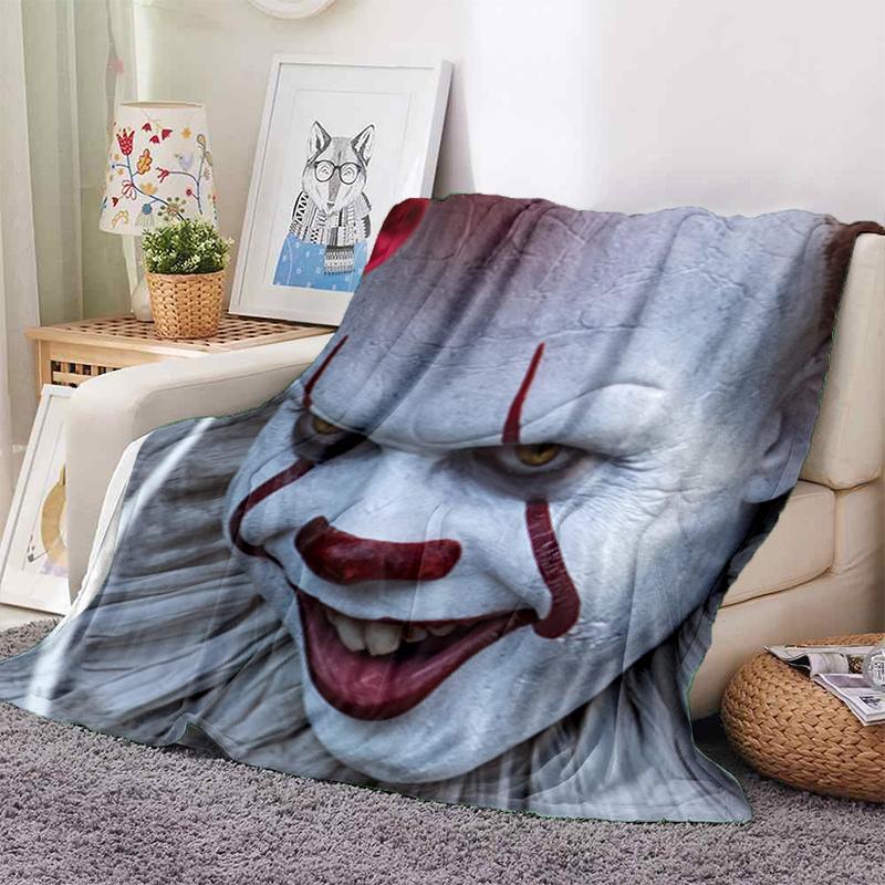 1PC Horror movie theme blanket, all-season lightweight home office outdoor nap multifunctional blanket, Halloween gifts