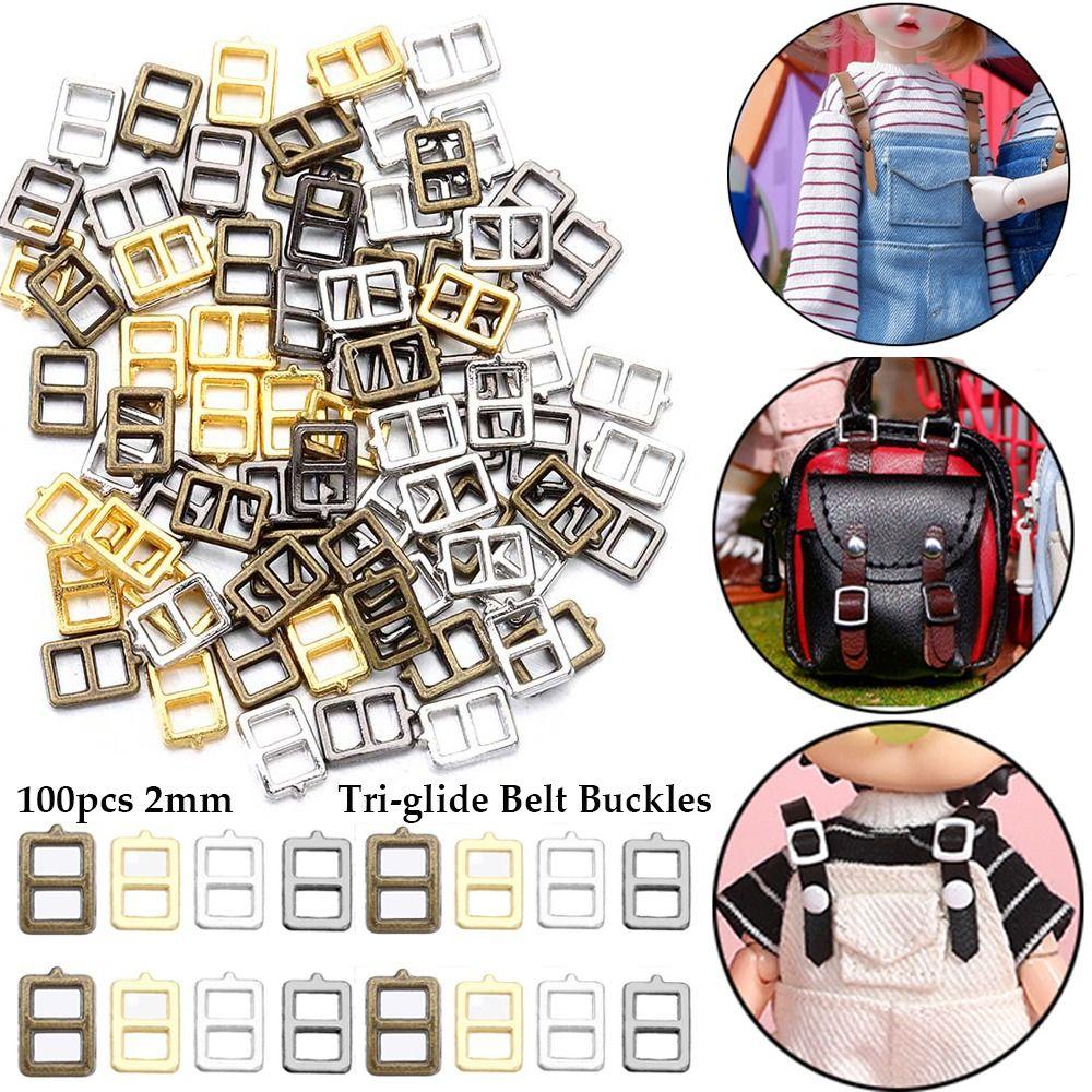 Quality Stuffed Toys 4 Colors Diy Dolls Buckles Belt Buttons Doll Bags Accessories Tri-glide Buckle