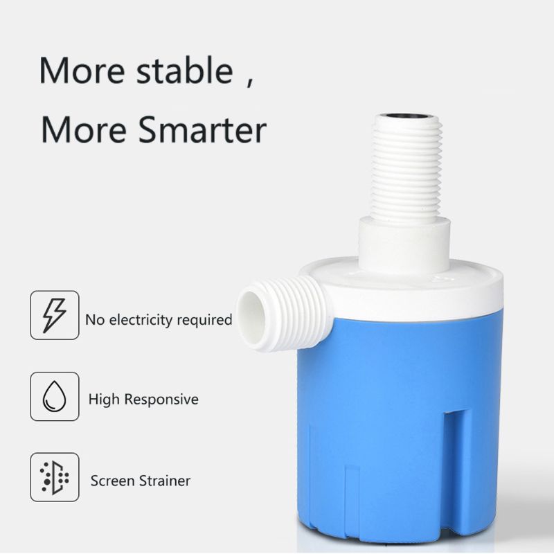 1/2'' Auto Control Water Level for Valve with Screen Strainer & Tape & Curved Tube Traditional Float for Valve Upgrade D