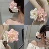 Sweet Peony Flower Hair Clips Seaside Holiday Style Claw Clip Fashion Flower Hairpins  Woman