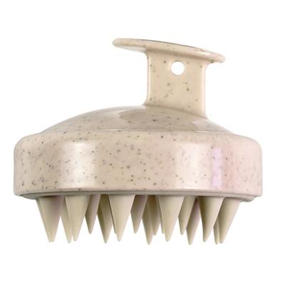 Силиконовая щетка для мытья волос Пшеничная солома Силиконовая щетка для мытья волос Головка щетка Scalp Stop Itch Scratching Comb Парикмахерский набор