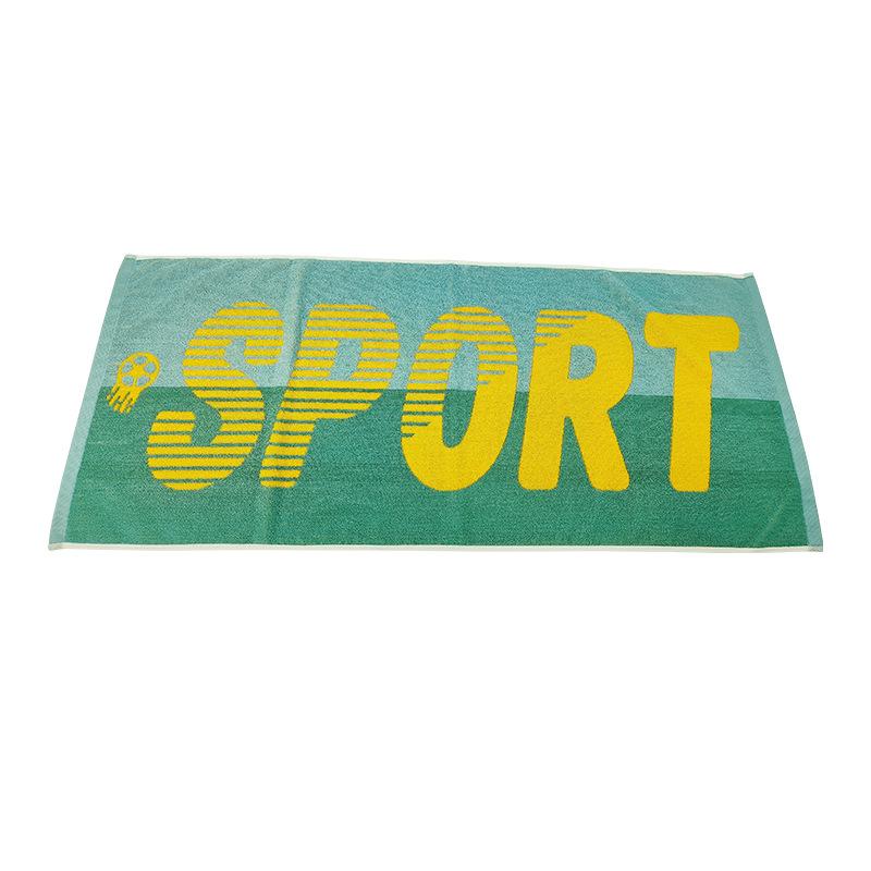 Спортивное полотенце из окрашенной хлопковой пряжи 40 * 100 удлиненное полотенце для марафона, хлопковое впитывающее полотенце для взрослых, уличное полотенце