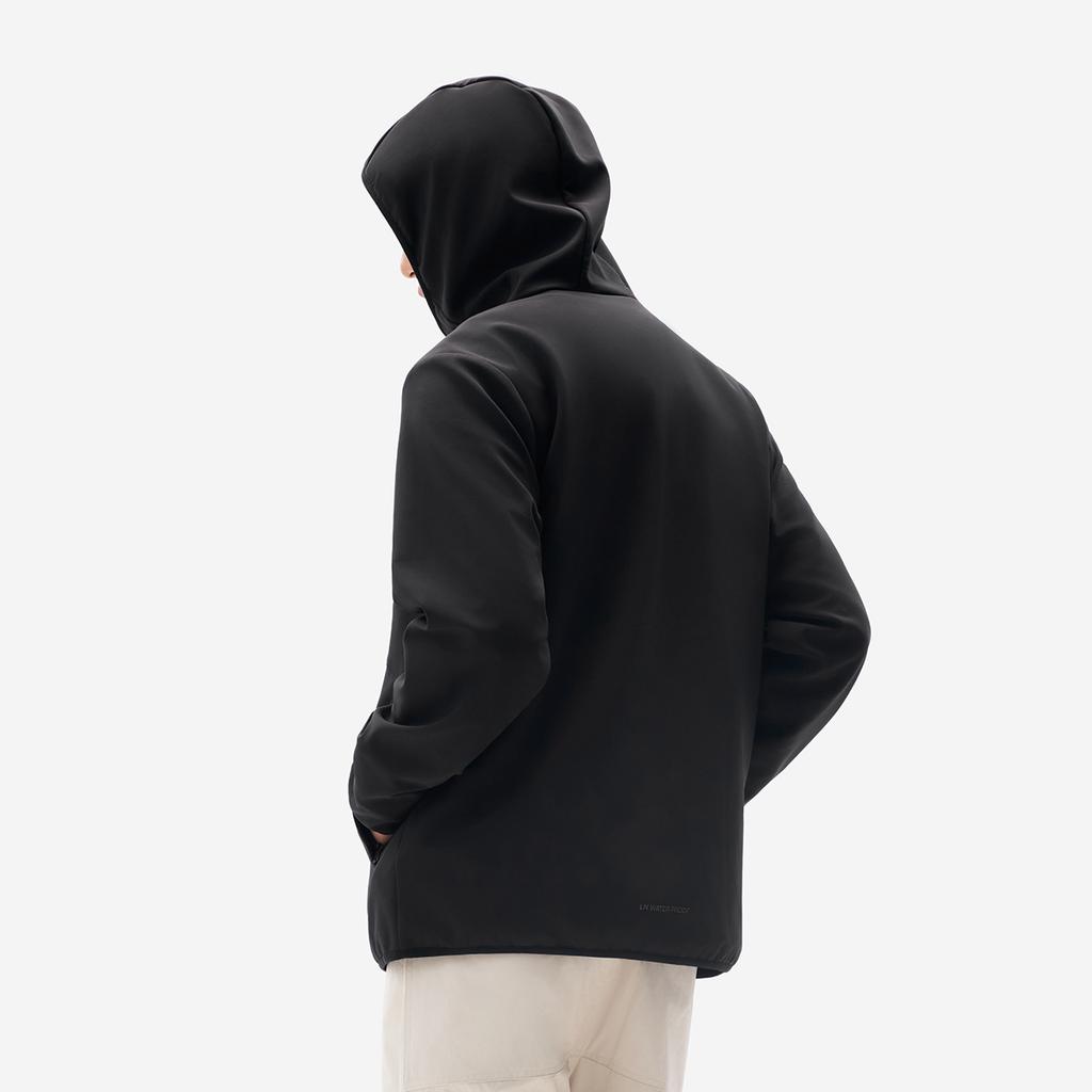 Li Ning Fitness Series Casual Simple Versatile Fleece Warm Comfortable Windproof Water-Repellent Hooded Zipper Training Sports Jacket AFDVE89-5