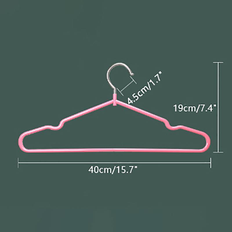 Вешалка для одежды с канавками для проветривания для детей и взрослых, металлическая, простая, толстая, нескользящая, пластиковая, синяя, зеленая