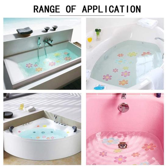 1 комплект, наклейка для ванны, яркие цветные клейкие наклейки с цветочным и животным узором, противоскользящие наклейки для душа для ванной комнаты