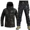 Mens Thickening Military Uniform Camo Jacket and Army Combat Multicam Shirt Tactical Hunting Paintball Pants Set