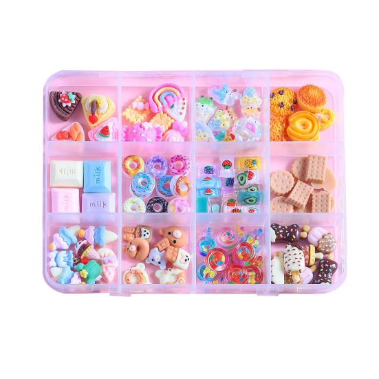 1 Set 3D Nail Art Charm Assorted Mini Acrylic Nail Design Jewelry Resin Charm DIY Crafts Nail Decoration Accessories