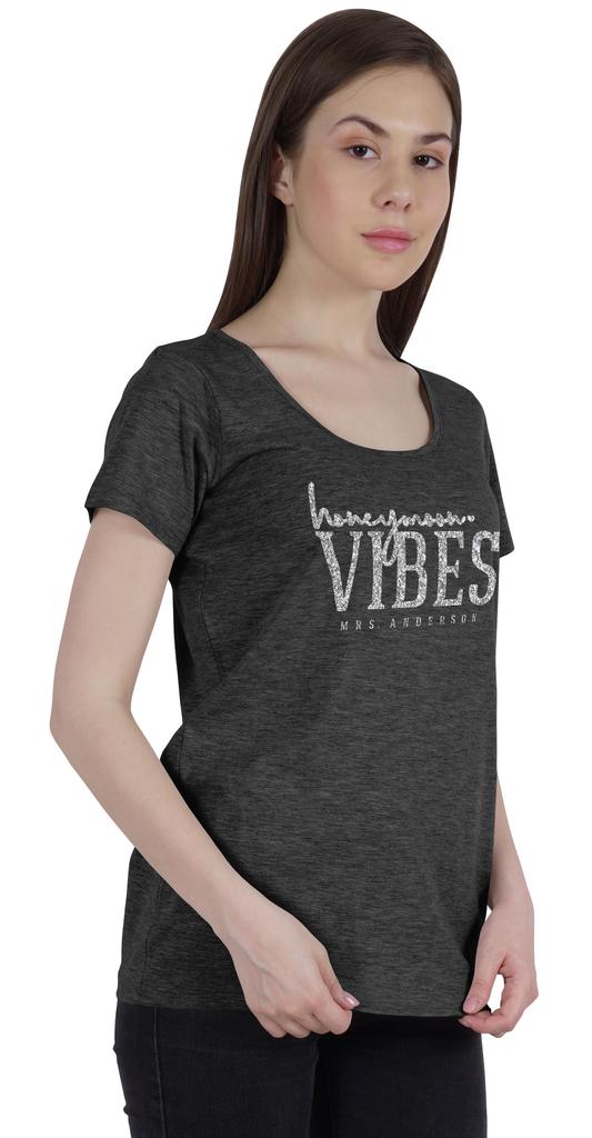 Inkdotpot Personalized Womens Tshirt Top Honeymoon Vibes Mrs  Wedding  Announcement