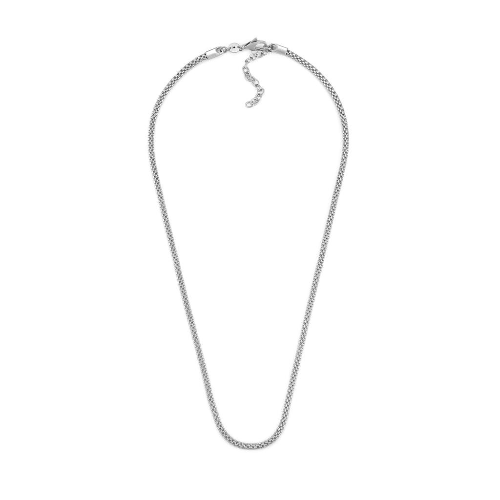 Мужское серебристое сетчатое стальное колье Skagen TOV, SKJM0234040