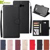 For Samsung Galaxy J4 Plus Leather Case On for Samsung J4 J6 Plus 2018 Cover Classic Style Flip Wallet Phone Cases Women Men