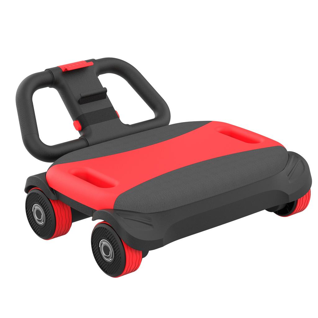 4 Wheel Ab Roller Automatic Recoil Abdominal Wheel Trainer for Men Women Core Workout Equipment for Home Gym Fitness