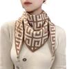 Warm Knitted Magnetic Buckle Triangular Neck Warmer Scarf