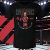 2026 Лето UFC Каролина Ковалькевич Боевая Графическая Футболка Женская Спортивная Хлопок Короткий Рукав Свободная Повседневная Фитнес Унисекс
