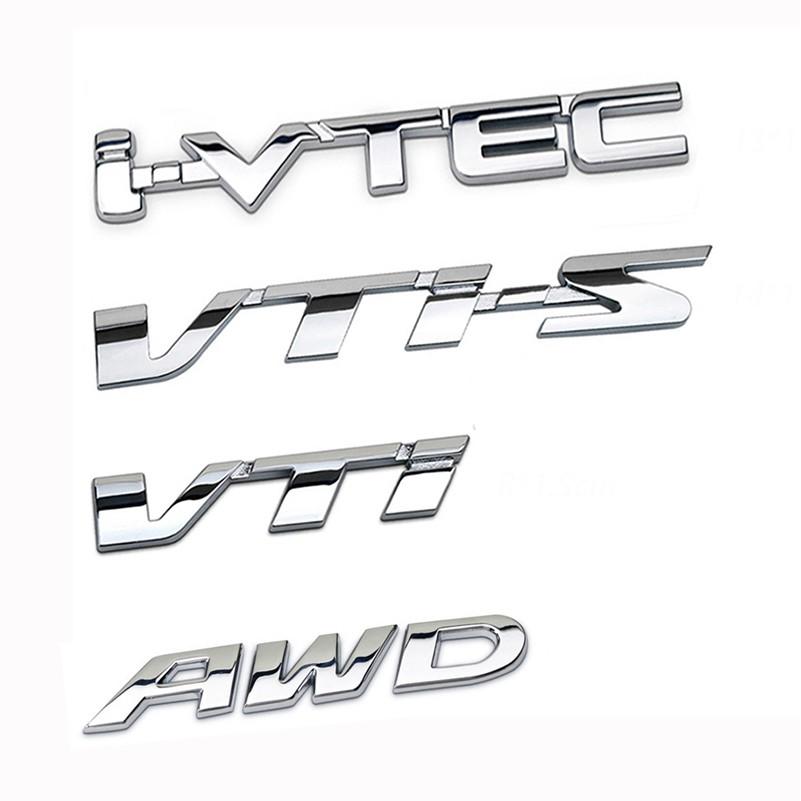 Автомобильные модифицированные буквы 2,4 210 220 370 GK5 VTEC I-VTEC Turbo VTI VTI-S AWD модифицированные металлические наклейки на корпус автомобиля наклейки на багажник автомобиля