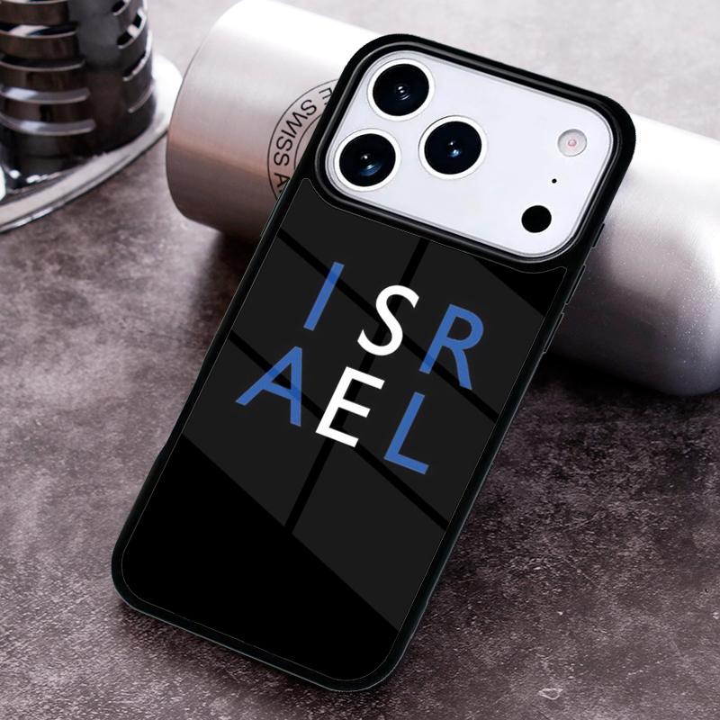 Мягкий чехол для телефона с флагом Израиля для iPhone 17 16 15 Pro Max Air 14 13 12 11 Plus Ударопрочный чехол