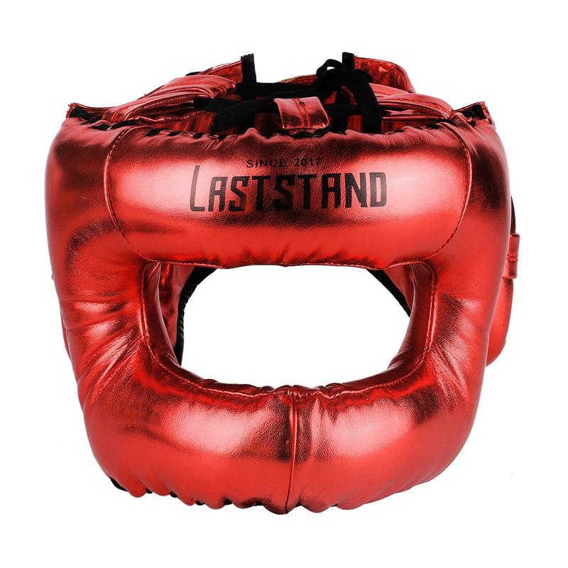 Boxing MMA Headgear Closed-Ear Design Nose Protection Full Coverage Training Helmet