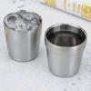 175ML Water Cup Heat-resistant Minimalist Stainless Steel Double-layer Design Drinking Mug Household Supplies