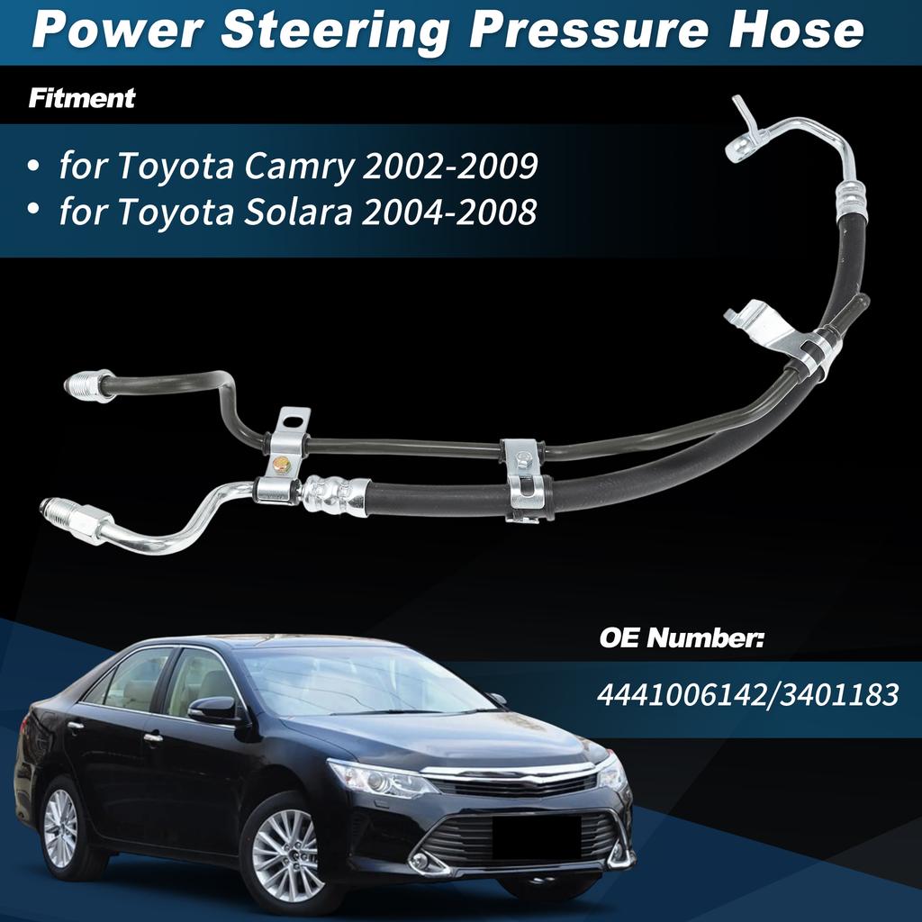 UXCELL Power Steering Pressure Hose for Toyota Camry Solara No.4441006142/3401183