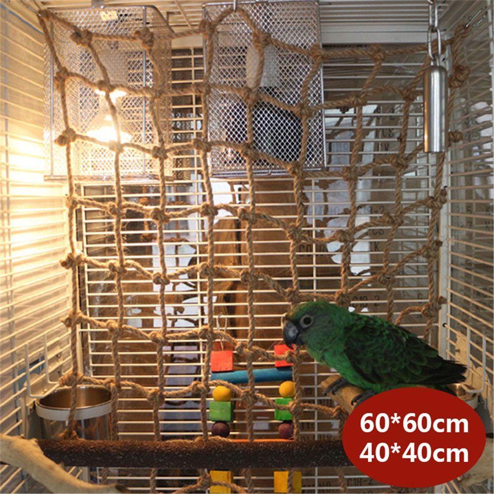 Birds Supplies Parrot Swing Climbing Rope Net Hammock Hanging Rope Ladder