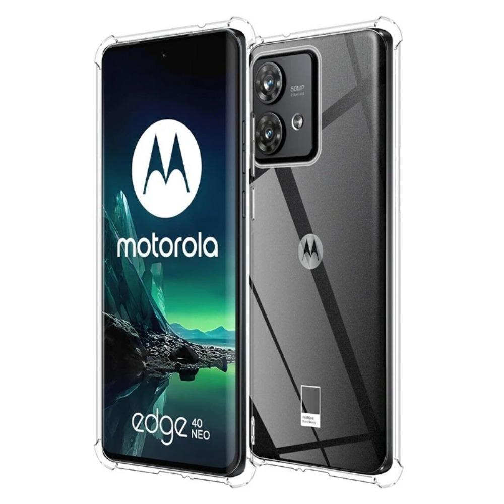 Противоударный чехол Airbag TPU для Motorola Moto Edge 40 Neo, защитный чехол, ультратонкий, мягкий, прозрачный, с полной защитой