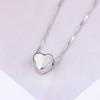 Новое модное модное металлическое ожерелье в форме сердца для женщин, милых девушек, роскошное колье с кристаллами циркония и сердцем, свадебные подарки, цепочка на ключицу
