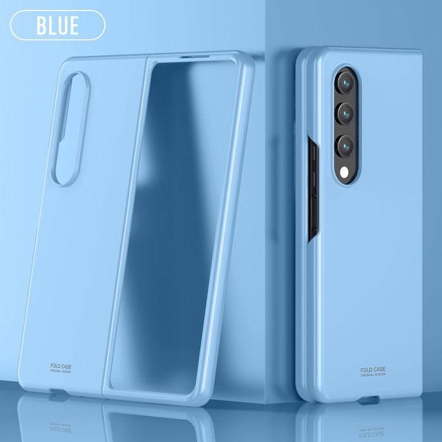 Для Samsung Galaxy Z Fold 4 модный скраб для кожи чехол для мобильного телефона с точным вырезом ультратонкий складной чехол