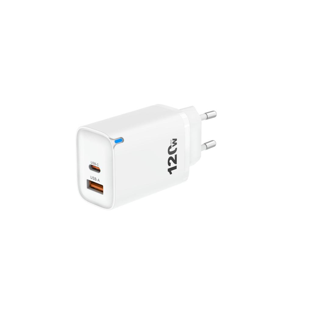 Быстрое зарядное устройство Macaron A+C PD20W с вилками UK/US/EU