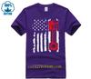 Brand Men Shirt Distressed Vintage American Flag Piston Muscle Car T Shirt