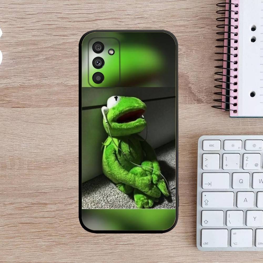 K-Kermit the frog Phone Case For Samsung Galaxy A13,A21s,A22,A31,A32,A52,A53,A71,A80,A91 Soft Black Cover