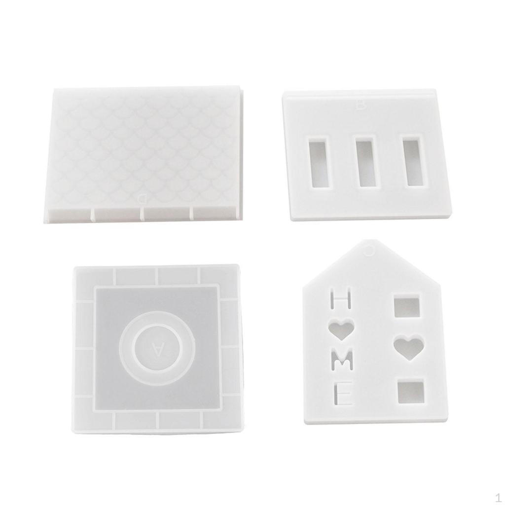 Xmas House Silicone Model Resin Crafts Christmas Soap Candle